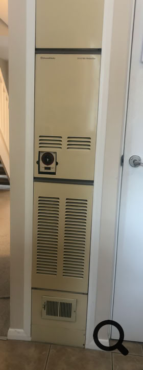 Johnson and Starley J25-32 Modairflow, fitted in the 1980s