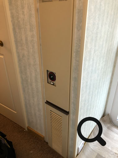 Photo of JB25PB warm air heater for mobile homes